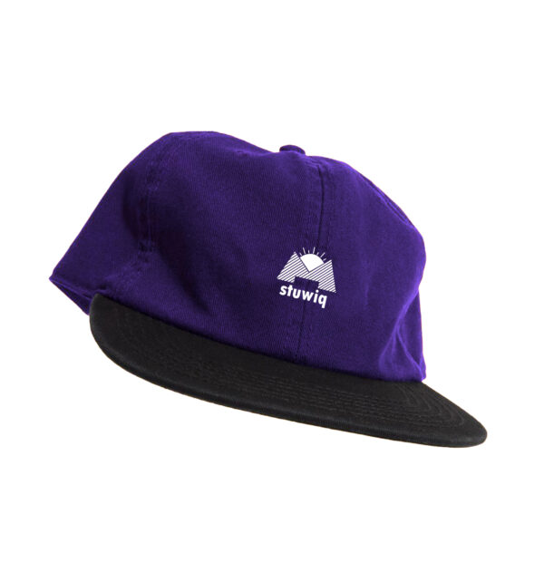Classic canvas cap Purple and black